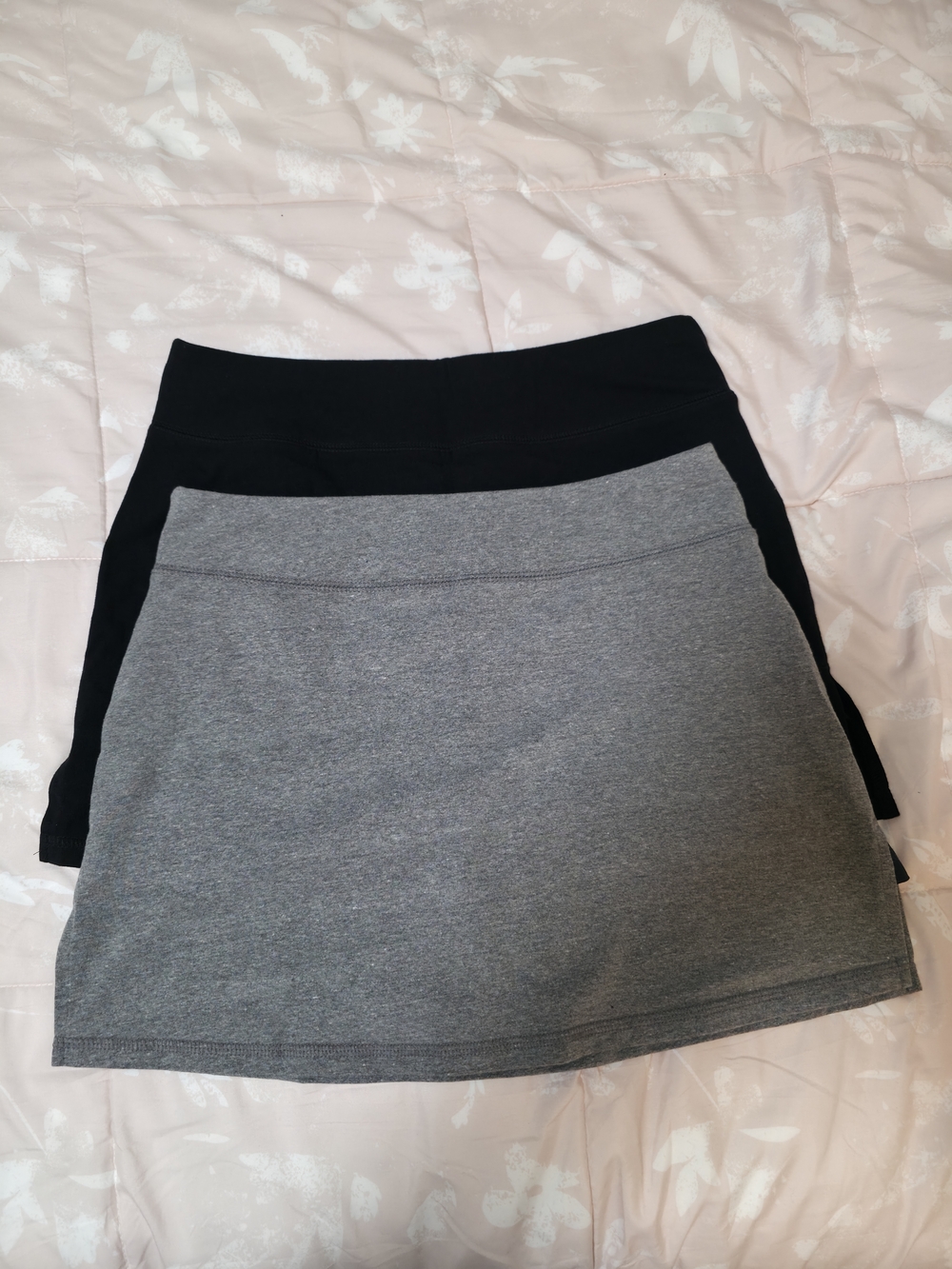 Athletic Works Black & Gray Active Skorts